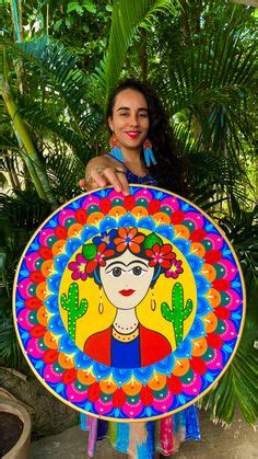 80 Ideias De Artes Frida Kahlo Frida Kahlo Mandala Auto Retratos