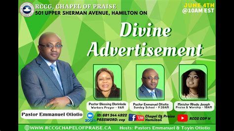 RCCG COP June 4th Thanksgiving Service YouTube