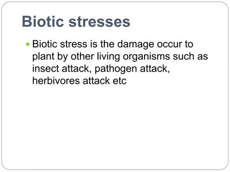 Biotic Stresses In Plants Ppt