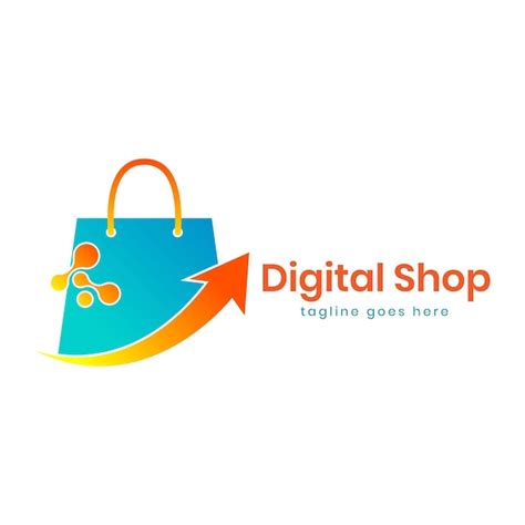 Online Shopping Logo Design Vektor Vorlage Premium Vektor