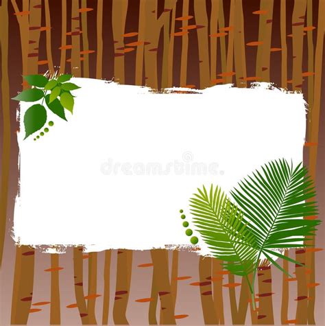 Banner Frame Border Jungle Safari Theme Illustration For The