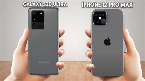 Iphone 12 Pro Max 5g Vs Samsung Galaxy S20 Ultra 5g Real Monster