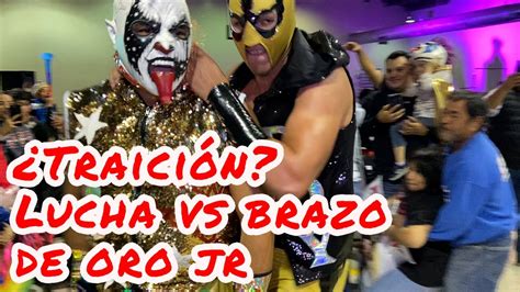 Niño me defiende y golpea a luchador Psycho Clown lucha vs Brazo de