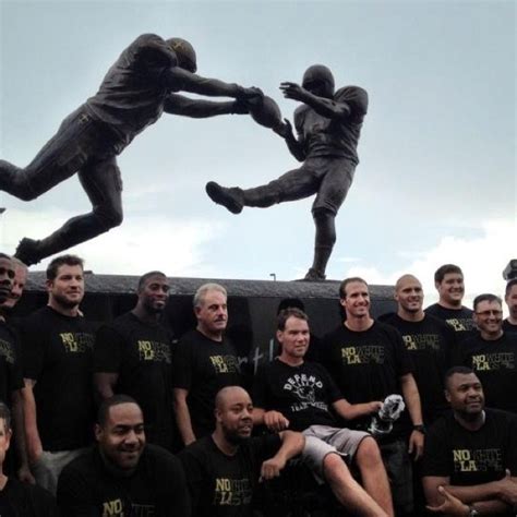 Statue dedicated to Steve Gleason at the Superdome today July 27, 2012 ...