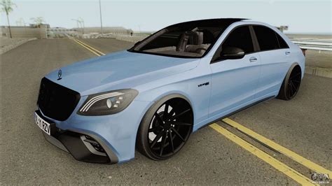 Mercedes Benz W222 S63 AMG Mafia Pour GTA San Andreas