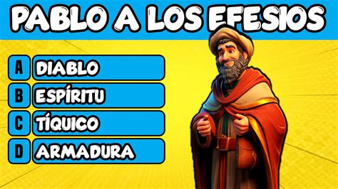 CARTA DE PABLO A LOS EFESIOS 25 PREGUNTAS BIBLICAS Quiz bíblico