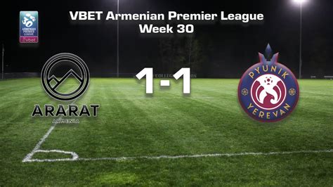 Ararat Armenia Pyunik Vbet Armenian Premier League Week