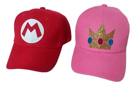 Gorras Pareja Mario Bros Y Princesa Peach Meses Sin Inter S