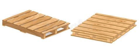 Wooden Pallet For Shipping Transportation Freight Isolated 3d