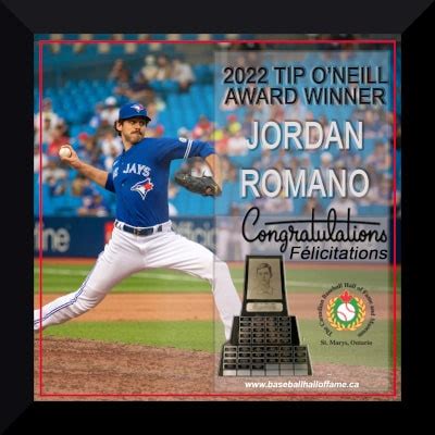 Jordan Romano Wins Canadian Baseball Hall Of Fame And Museums Tip O