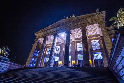 Berlin Concert Hall at Gendarmenmarkt - Amazing View at Night Editorial ...