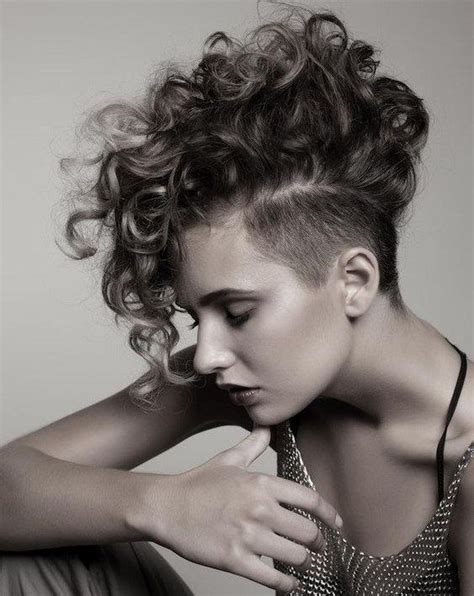 35 Stunning Curly Mohawk Hairstyles — Cuteness And Boldness Check More At Htt Mohawk