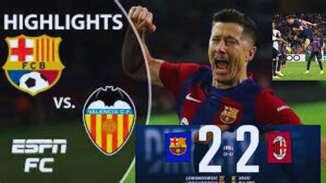 Barcelona Vs Ac Milan Pen Highlights All Goals Hd