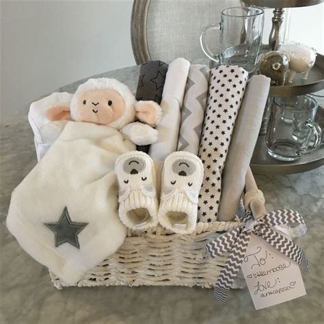 DIY Gender Neutral Baby Shower Basket Gift Baby Shower Baskets Diy