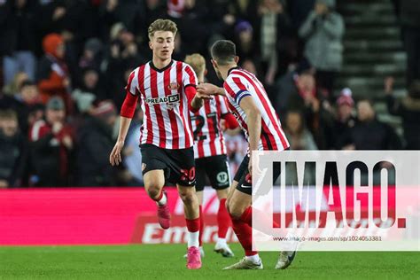 Emirates Fa Cup Fourth Round Replay Sunderland Vs Fulham Jack Clarke 20 Of Sunderland Celebrates