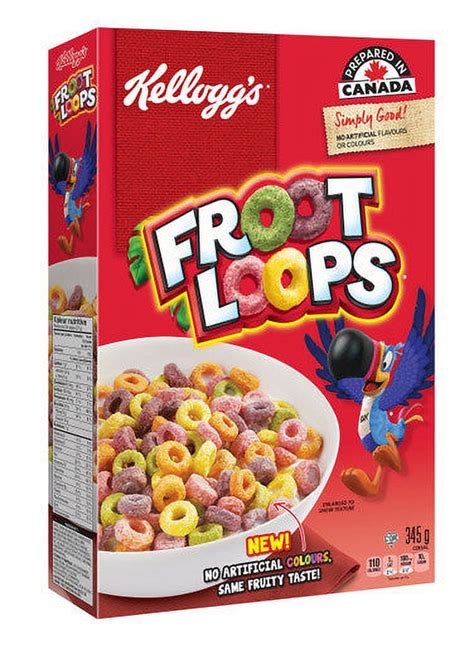 Kelloggs Froot Loops Cereal 345g 12 2oz {imported From Canada