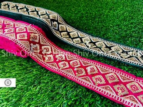 Velvet Fancy Embroidery Lace For Garments Width 2 25 Inch At Rs 30