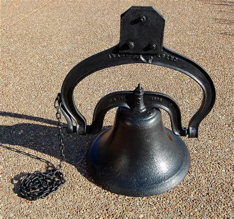 Antique 1886 Cs Bell 3 Crystal Metal Cast Iron Bell 44596011