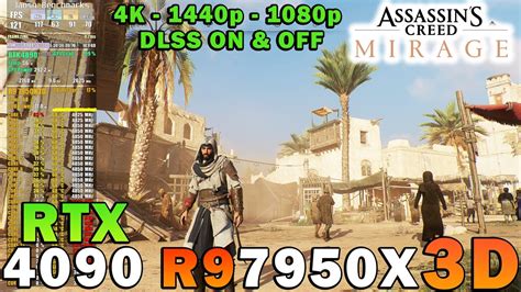 Assassins Creed Mirage Rtx 4090 Ryzen 9 7950x3d 4k 1440p