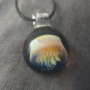 Double Helix Pendant Twisted Glass Talisman Spiral Borosilicate Necklace Heady Pendant Jewelry ...