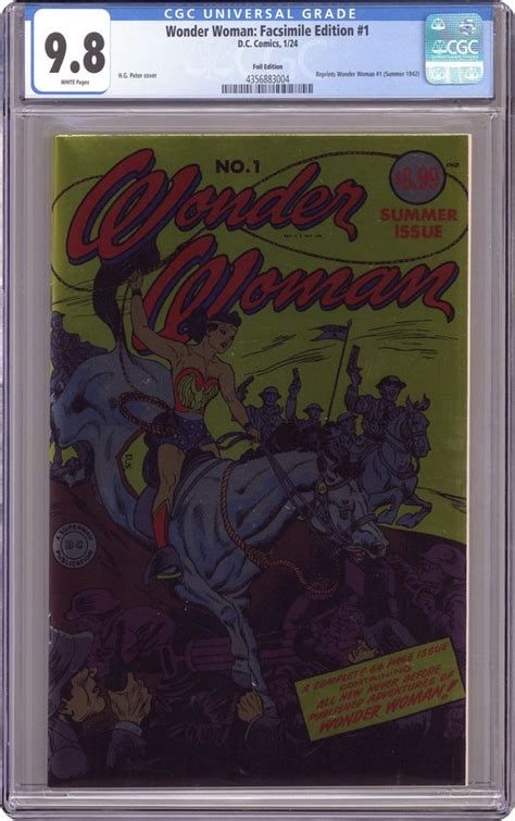 Wonder Woman Facsimile Edition 1942 1st Series DC 1B CGC 9 8