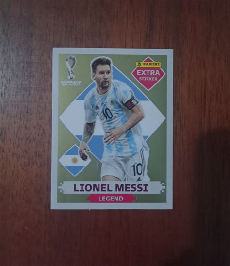 Legend Lionel Messi Gold Extra Sticker Da Panini Item De Papelaria