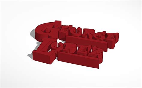 3d Design George Lopez Logo Tinkercad