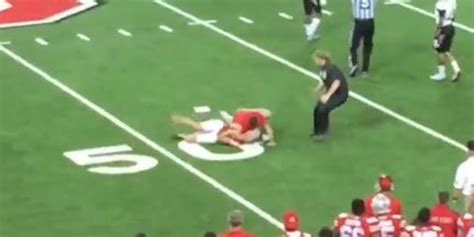 Ohio State Strength Coach Body Slams Fan Who Runs On Field Huffpost