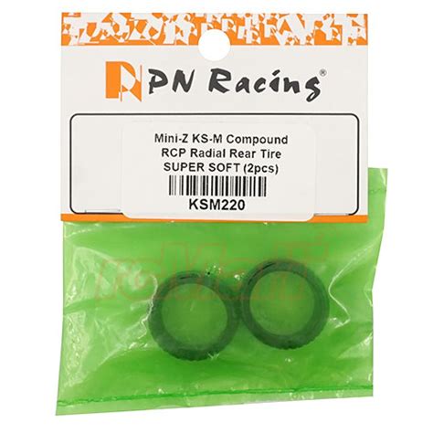 Pn Racing Ks M Compound Rcp Radial Super Soft Rear Tire 2 Pcs For Kyosho Mini Z