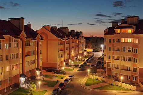 Suburban Street Night Stock Photos Pictures And Royalty Free Images Istock