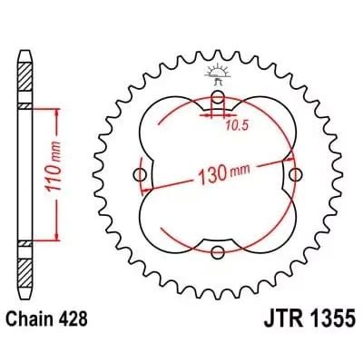 Couronne Jt Sprockets Dents Acier Pas Type Couronne