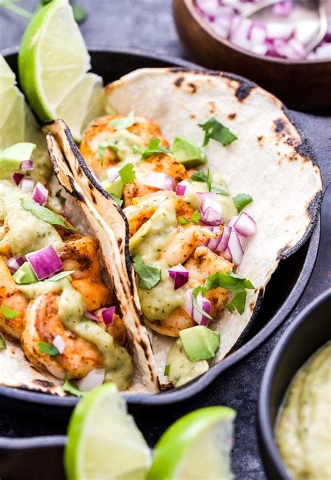 Shrimp Tacos With Avocado Salsa Verde Recipe Runner