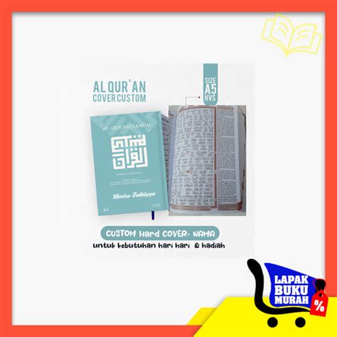 Jual Al Quran Custom Nama Hard Cover Banyak Varian Warna Mushaf