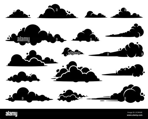 Diseño Gráfico Vectorial De Nube Un Conjunto De Nubes De Ilustración