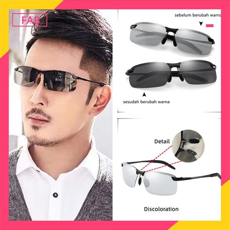 Jual Fab Kacamata Polarized Photochromic Pria Kacamata Anti Silau Siang