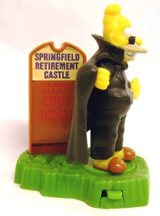 The Simpsons Halloween Burger King Premium Dracula Granpa