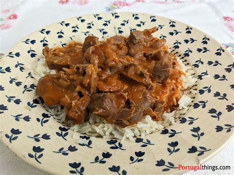 Stewed Gizzards Recipe Portuguese Moelas Portugal Things