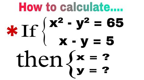 How To Solve Algebraic Equation X And Y Maths Algebra Learn Mathsolympiad Youtube