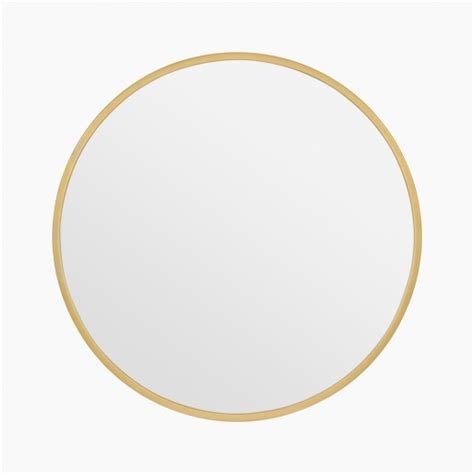 Orman Round Wall Mirror Brushed Brass Cult Furniture