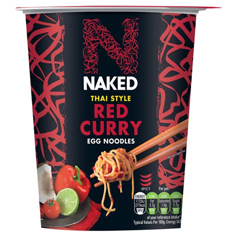 Naked Thai Style Red Curry Egg Noodles G Noodles Iceland Foods