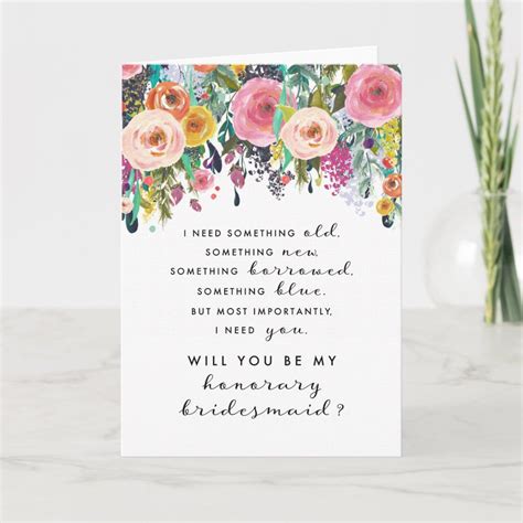 Printable Custom Bridesmaid Proposal Card Instant Download Etsy Artofit