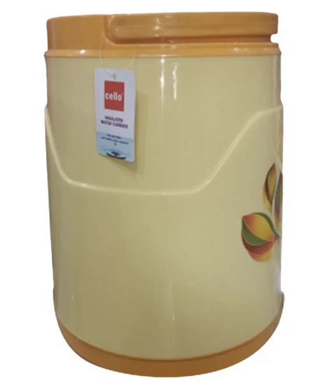 Yellow Plastic Cello Fountain Insulated Water Jug Capacity L At Rs