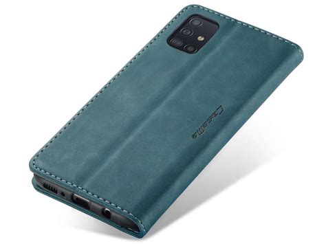 Caseme Vintage Bookcase Blauw Samsung Galaxy A Hoesje