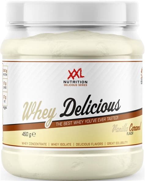 Xxl Nutrition Whey Delicious Vanille Caramel Wei Eiwitpoeder Met