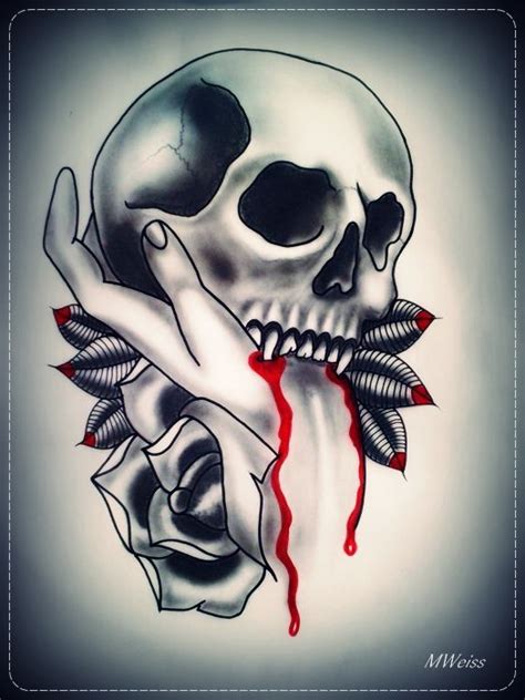 Vampire Skull Tattoo