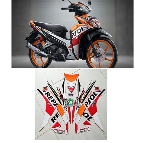 Jual Stiker Striping Honda Blade Repsol 2014 2015 Lis Motor Model