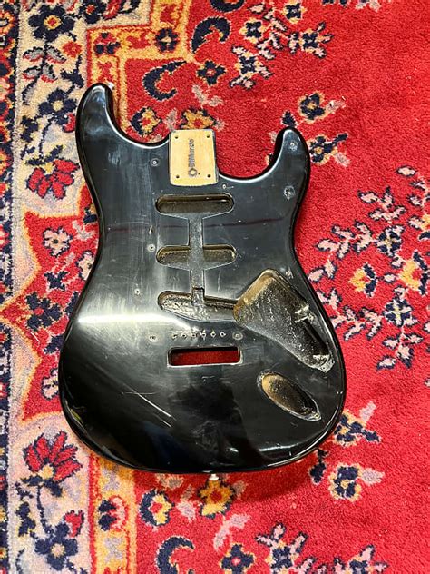 Dimarzio Stratocaster Body 1980s Black Reverb