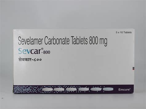 Sevelamer Carbonate Mg Sevcar Tablets Emcure At Rs Stripe In