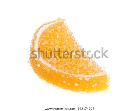 Jujube Orange Jelly Candy Isolated On Stock Photo 192174995 Shutterstock