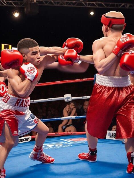 Premium Ai Image Serious Tough Female Boxer Boxing At Punching Bag In